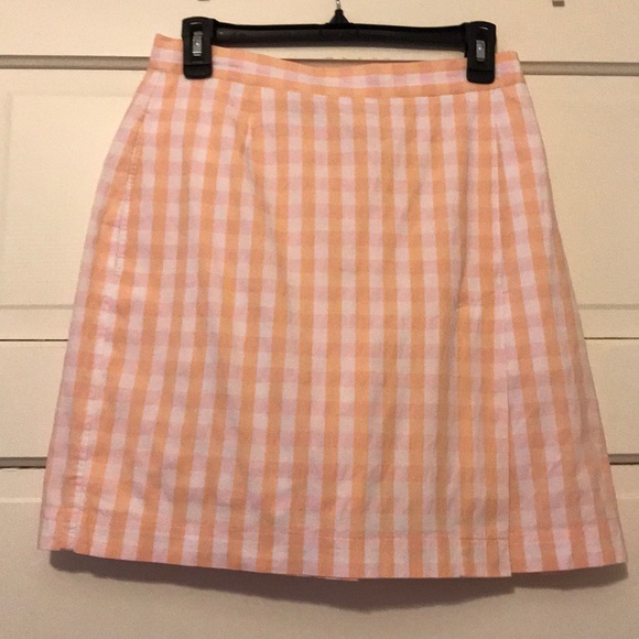 {liz claiborne} sherbet gingham skort - Picture 2 of 6